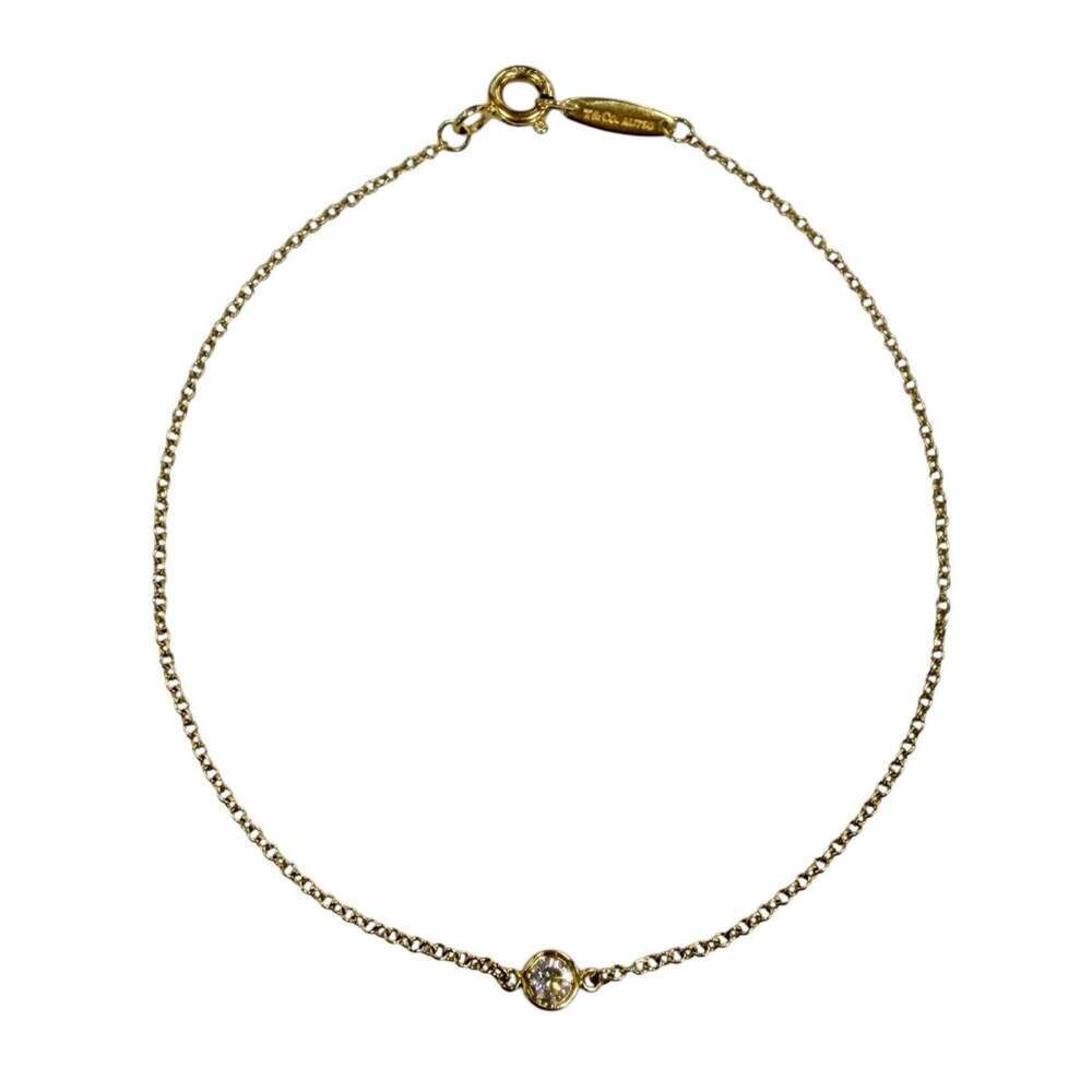 TIFFANY Gold Diamond Charm Bracelet